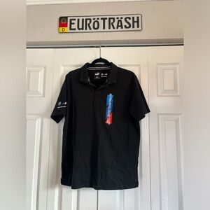 BMW Black Polo Shirt LRG